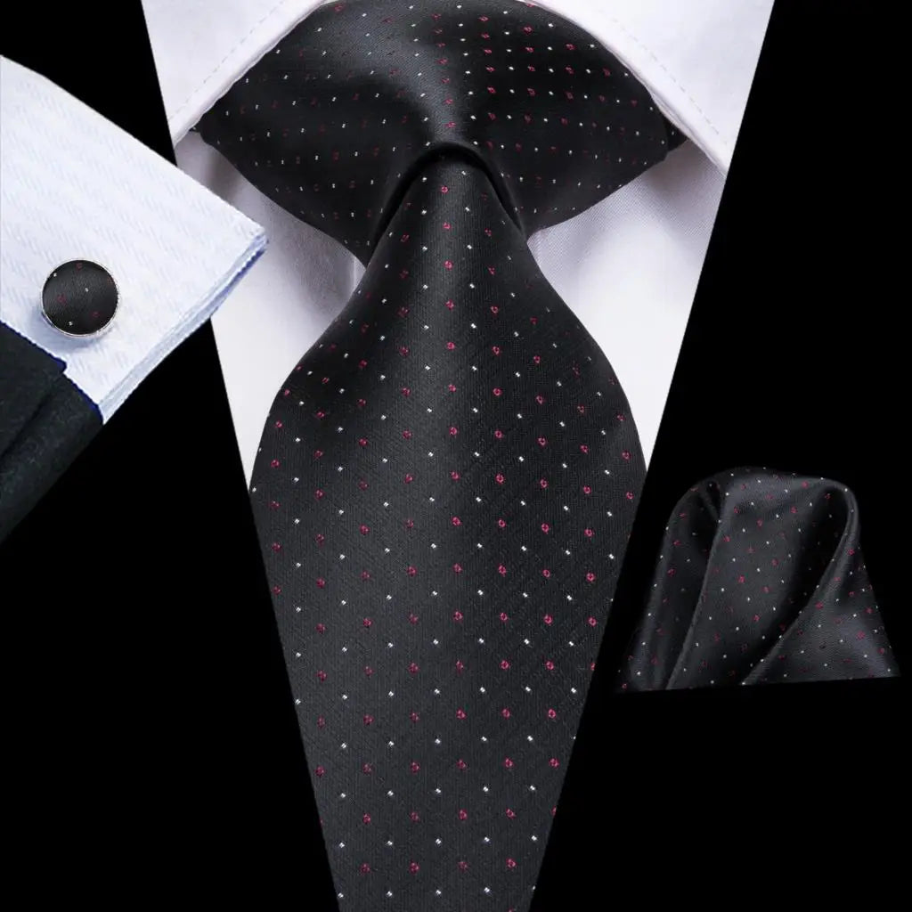 black tie wedding guest dress with classic polka dot pattern