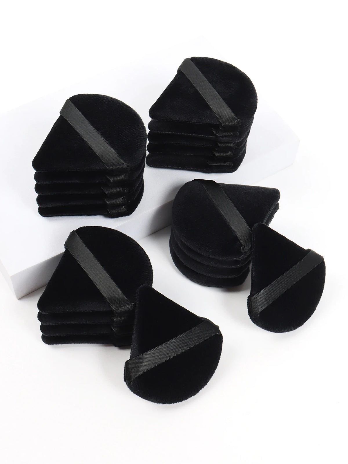black triangle velvet powder puff sponge for foundation (photo 3 of 7)