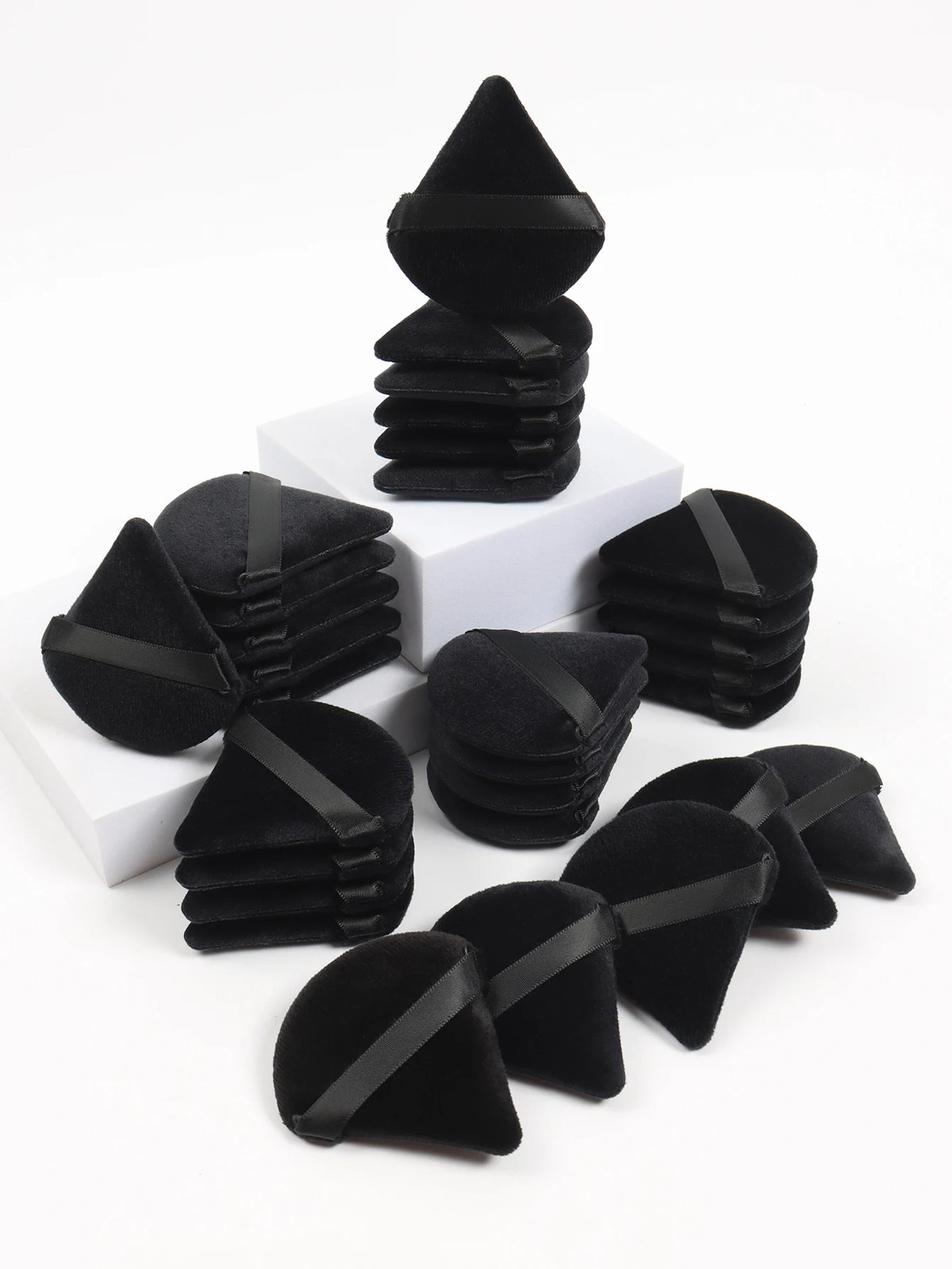 black triangle velvet powder puff sponge for foundation (photo 7 of 7)