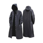 black waterproof raincoat for adults, durable outerwear for wet weather