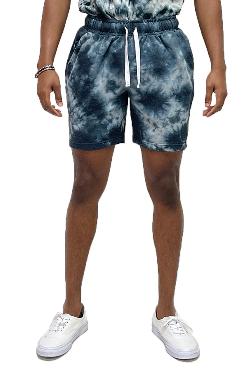 Splatter Tie Dye Cotton Shorts – Elastic Waist