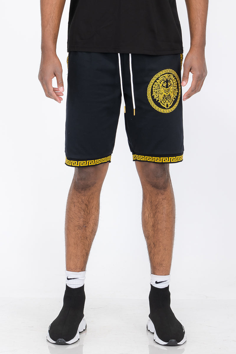 Lion Head Graphic Shorts – Above the Knee