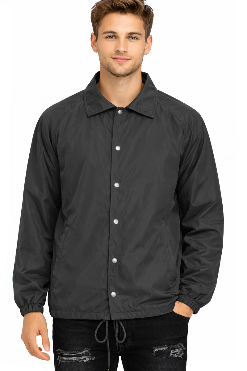 Solid Coach's Windbreaker Travel Jacket