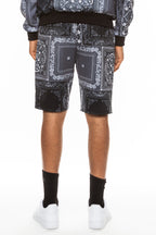 Paisley All Over Print Shorts – Elastic Waist