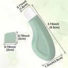 Blackhead and whitehead removal tool in mint green, ergonomic design for easy use