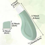 Blackhead and whitehead removal tool in mint green, ergonomic design for easy use