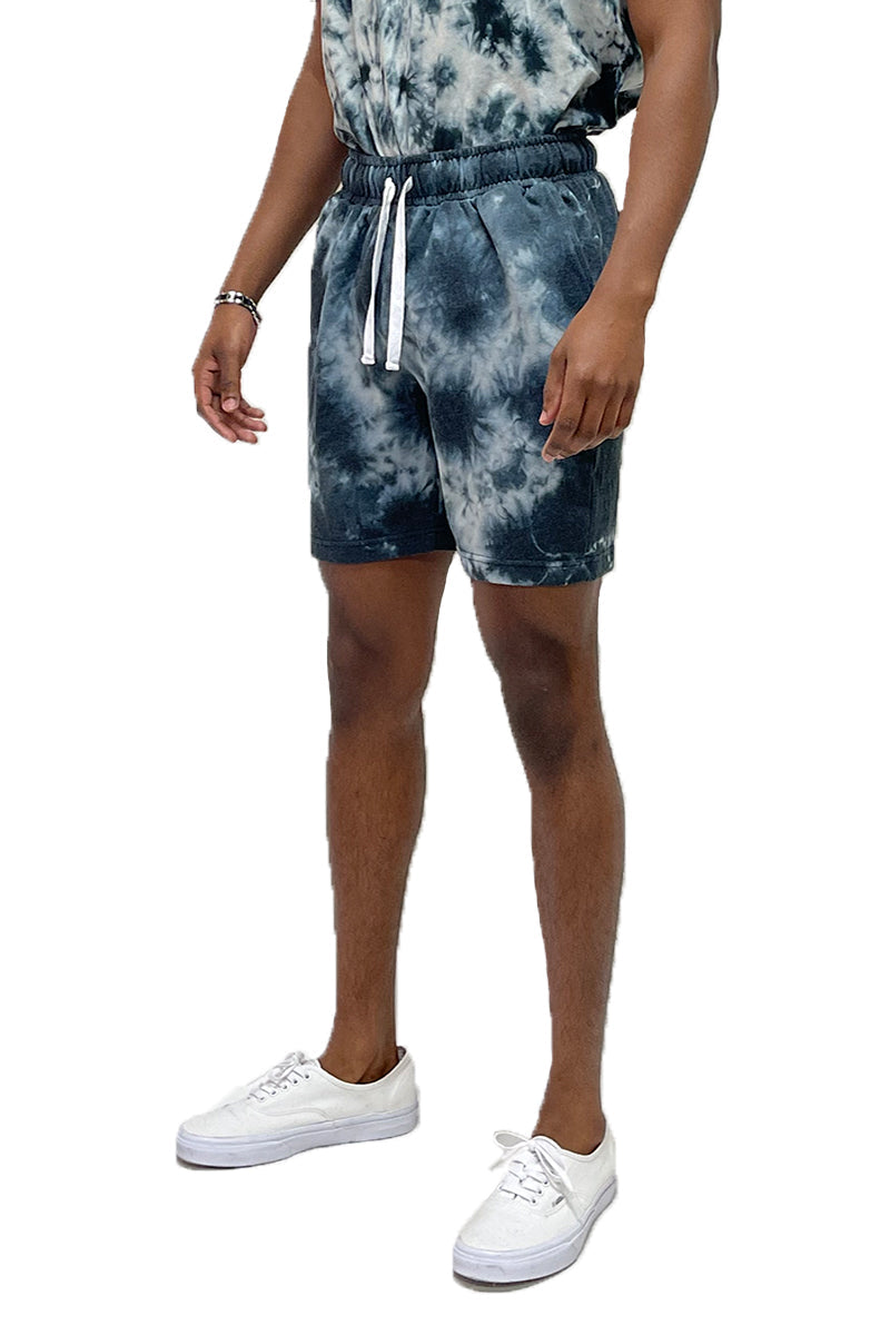 Splatter Tie Dye Cotton Shorts – Elastic Waist