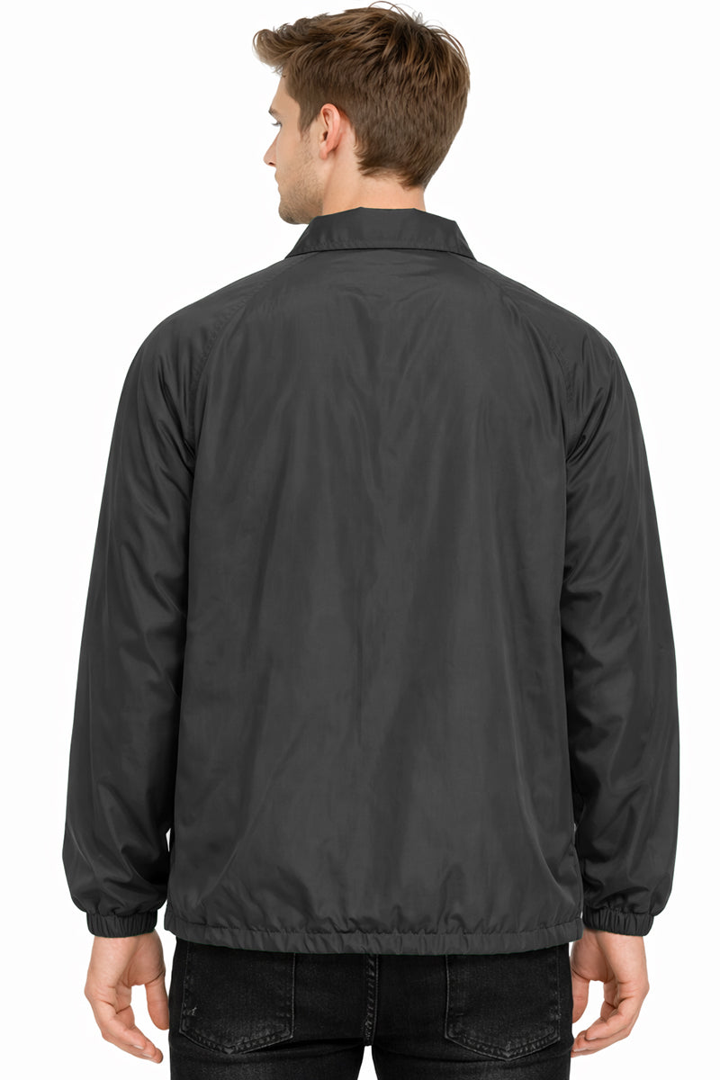 Solid Coach's Windbreaker Travel Jacket