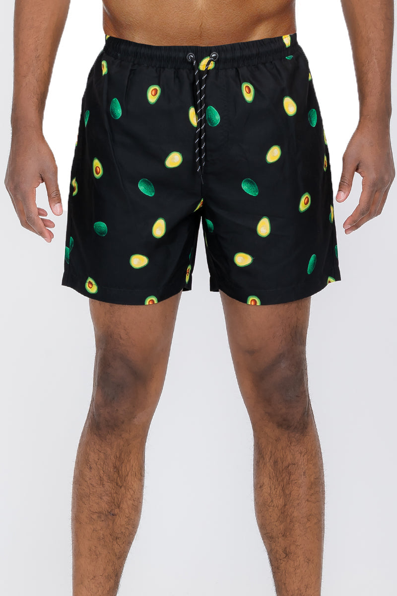 Avocado Print Swim Shorts – 8.5" Inseam