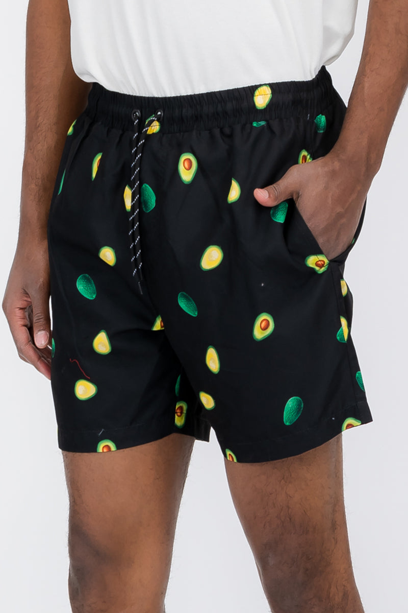 Avocado Print Swim Shorts – 8.5" Inseam