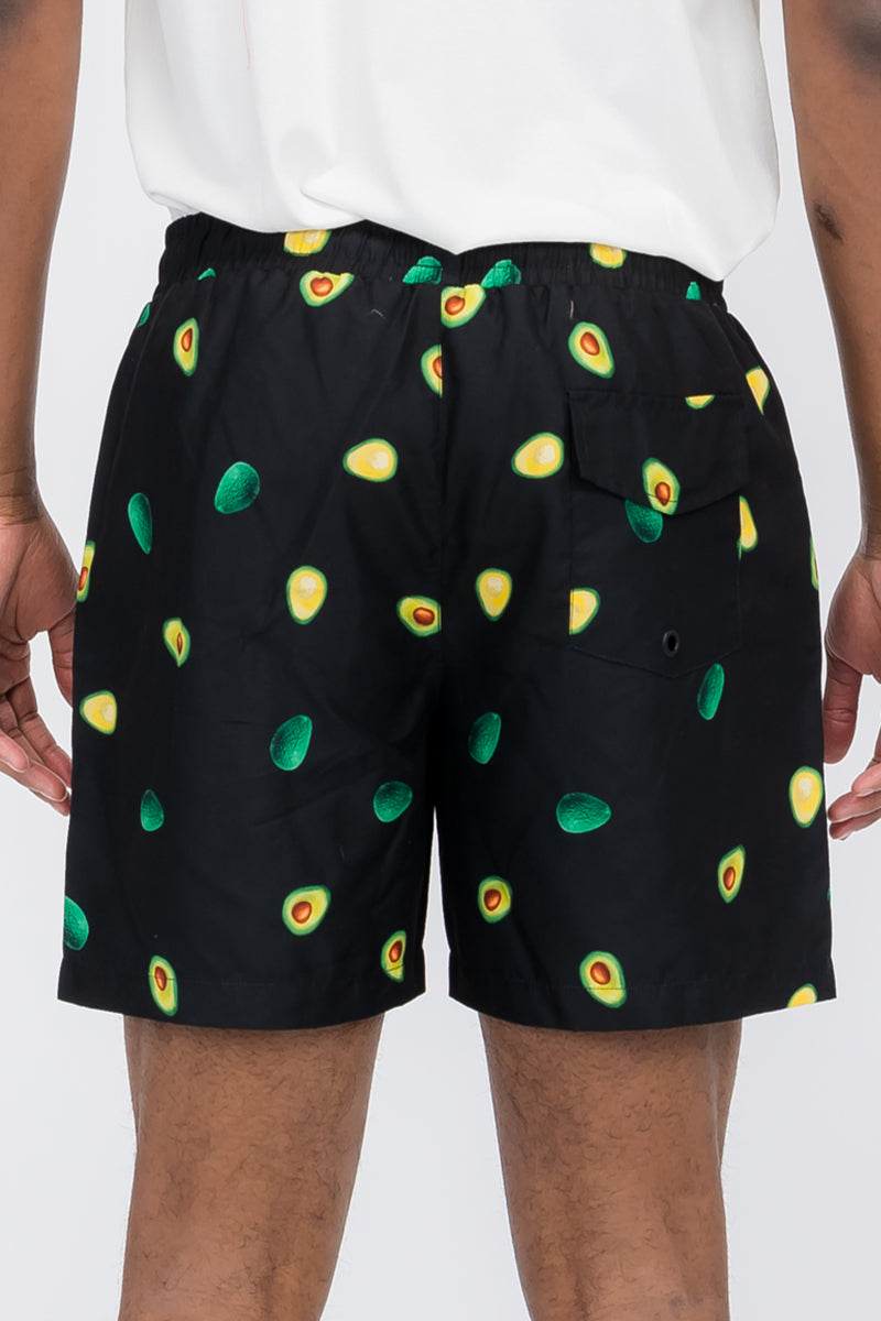 Avocado Print Swim Shorts – 8.5" Inseam