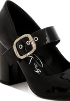 Rag Company black block heel Mary Jane sandals, stylish alternative for dressy occasions