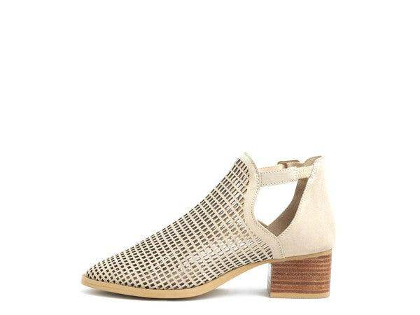 Rag Company stylish block heeled sandals for summer with perforated design and a comfortable fit