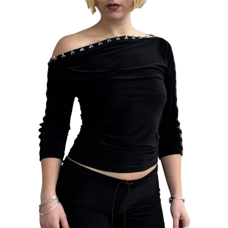 Women’s Off the Shoulder Blouse in Hot Pink