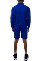 Blue Jordan Track Jacket Short Set - VacationGrabs