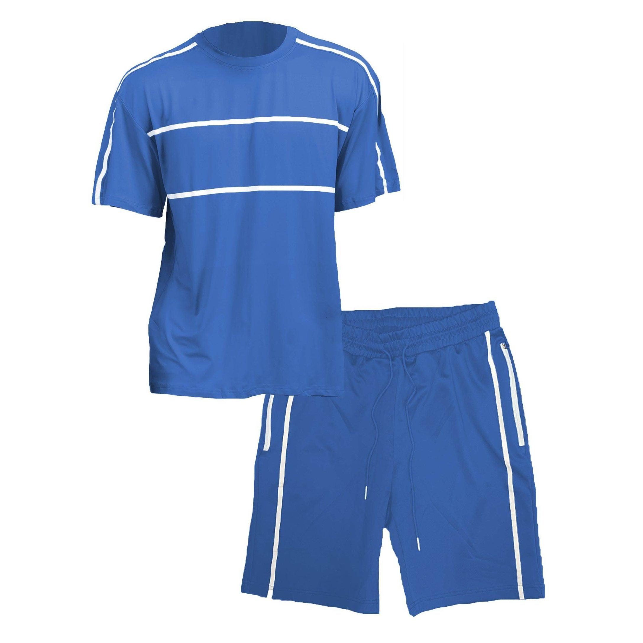 Blue Jordan Tshirt Short Set - VacationGrabs