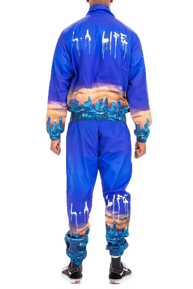 LA Life Windbreak Track Suit – Full Zip Jacket & Jogger