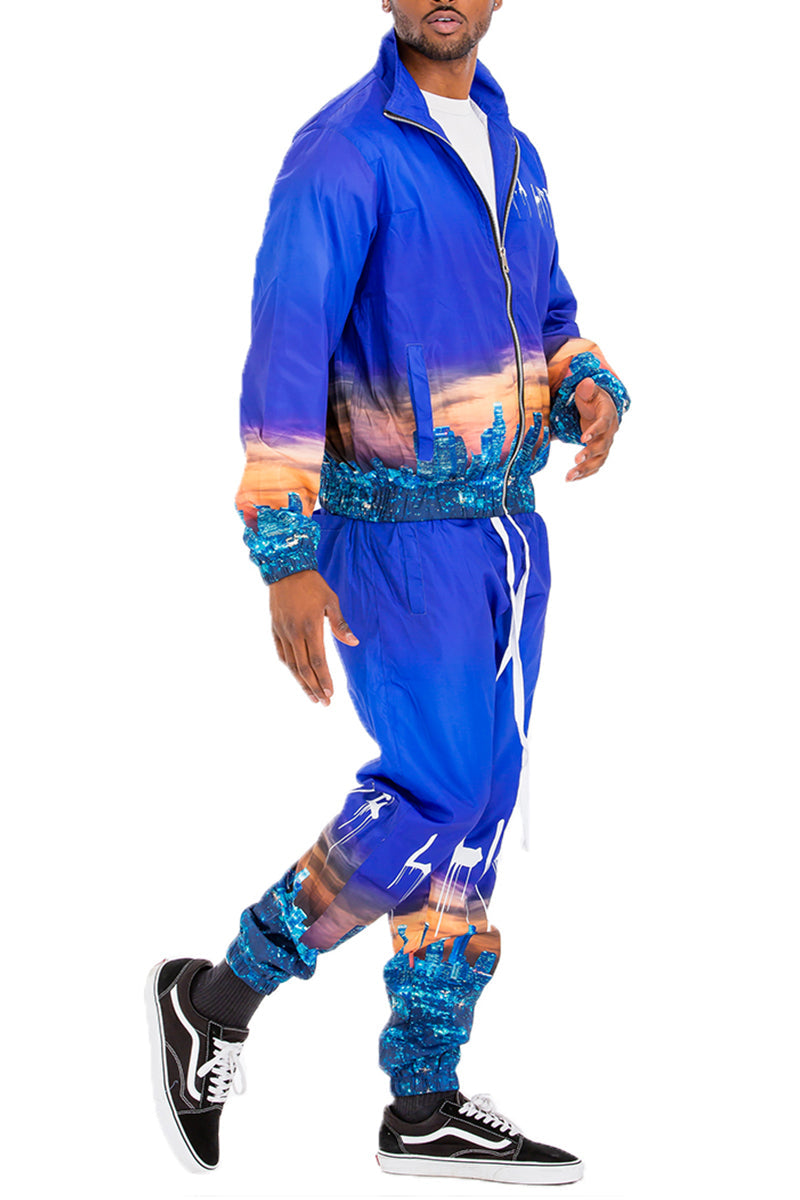 LA Life Windbreak Track Suit – Full Zip Jacket & Jogger