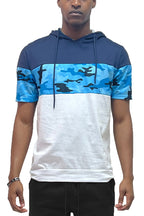Camo Hooded Tee with Drawstring – Regular Fit