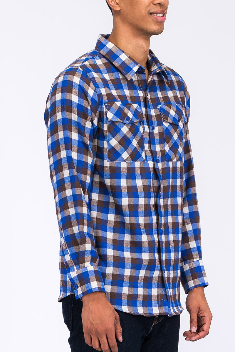 Sampson Men's Plaid Flannel Shirt