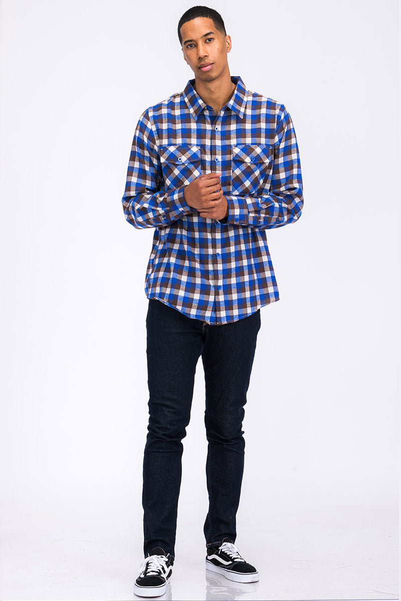 Sampson Men's Plaid Flannel Shirt