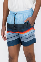 Men's Striped Print Swim Shorts – 5.5" Inseam