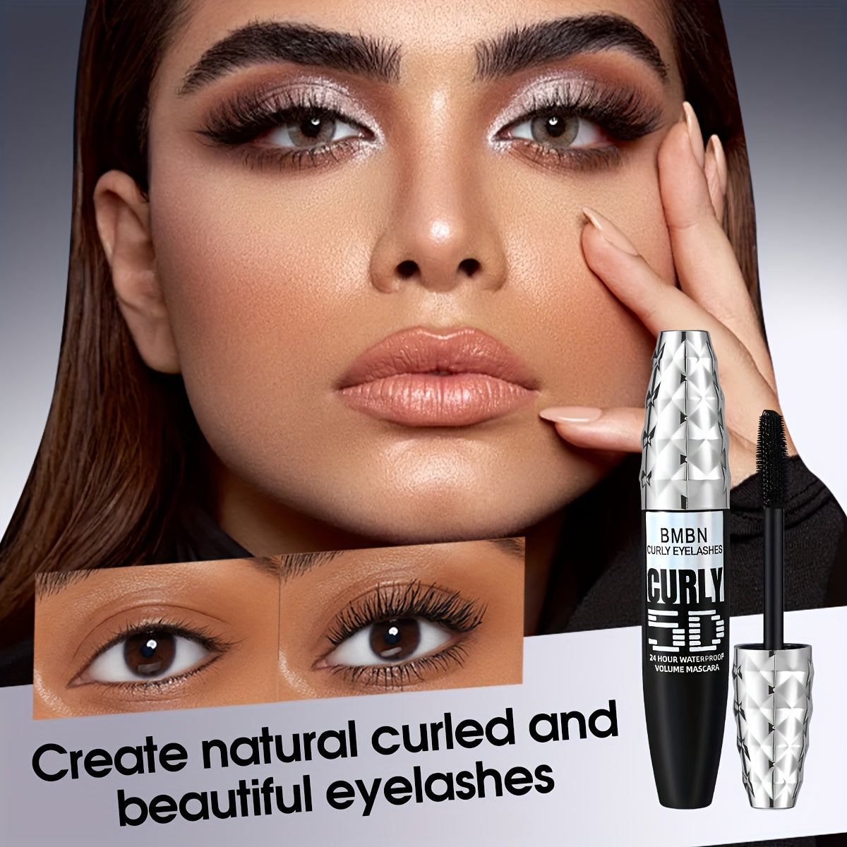 BMBN Curly Volume Waterproof Mascara for naturally curled eyelashes