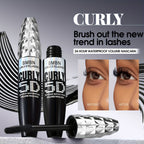 Curly waterproof mascara, enhances volume for lasting lashes