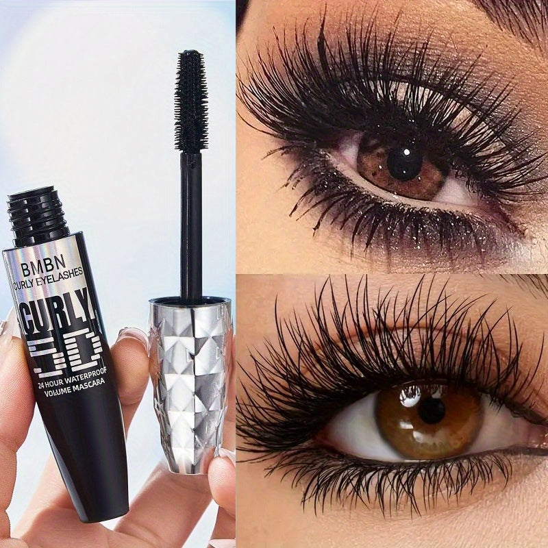 Black waterproof mascara for voluminous, long-lasting lashes