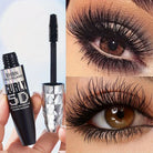 Black waterproof mascara for voluminous, long-lasting lashes