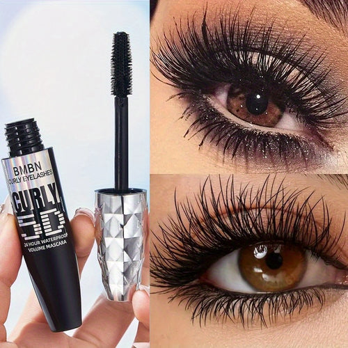Black waterproof mascara for voluminous, long-lasting lashes