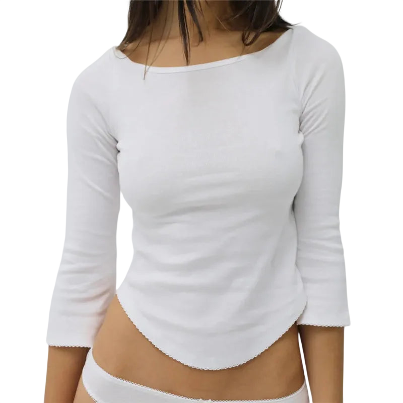 Women’s Boat Neck Top for Effortless Travel Style