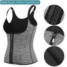 VacationGrabs Women's Shapewear Body Shaper Fitness Corset with Metal Zipper and 4 Steel Bones