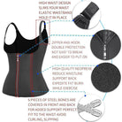 VacationGrabs Women's body shaper fitness corset with high waist design and zipper closure for enhanced support