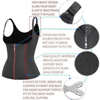 VacationGrabs Women's body shaper fitness corset with high waist design and zipper closure for enhanced support