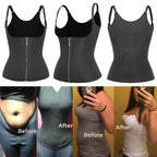 VacationGrabs Women's Shapewear Body Shaper Fitness Corset for a Slimmer Silhouette Before and After