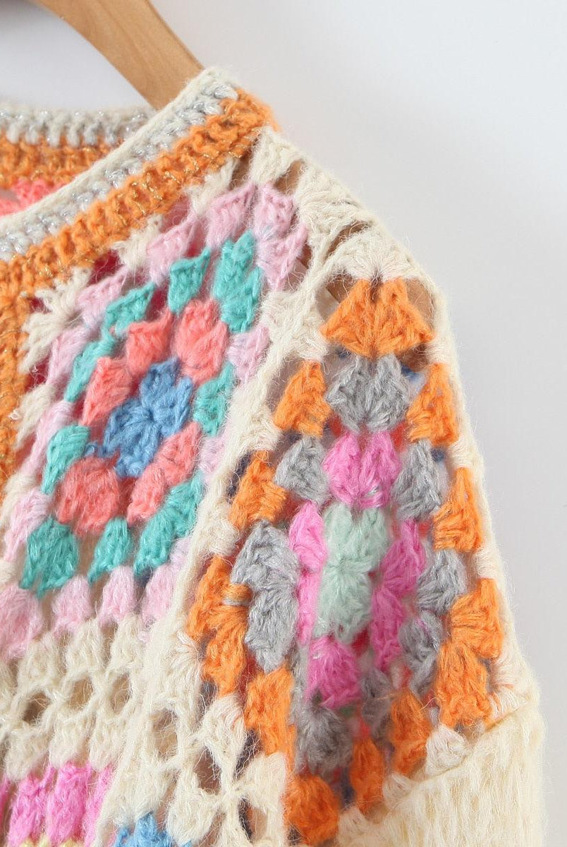 Women's Coats & Jackets Boho Crochet Cardigans Vintage Long Sweater