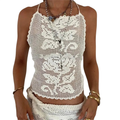 Women's Crochet Crop Top for Summer Vacations