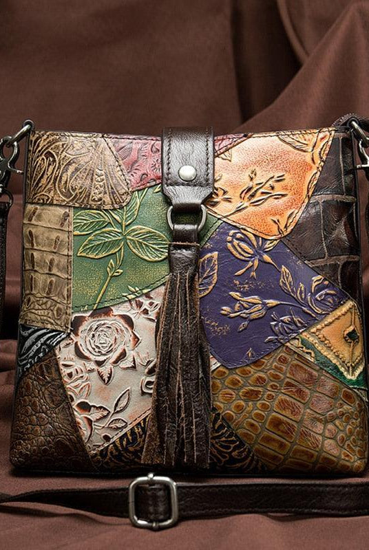 Wallets, Handbags & Accessories Boho Ethnic Style Genuine Leather Crossbody Bags Women Handbags