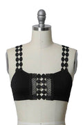 Boho Eye Lace Applique Bralette - VacationGrabs