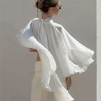 Women's white boho style blouses, lightweight, perfect for summer outings