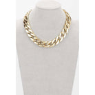 Bold statement chain necklace in gold with a chunky design for stylish women's fashion