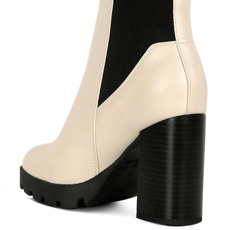 Women's Shoes - Boots Bolt Block Heeled Chelsea Boots