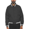 Men's black bomber jacket, lightweight, ideal for casual outings