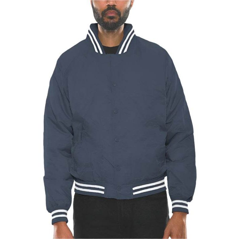 Men's navy bomber jacket, lightweight, perfect for casual outings