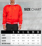 WEIV men's red bomber jacket, lightweight material for casual wear
