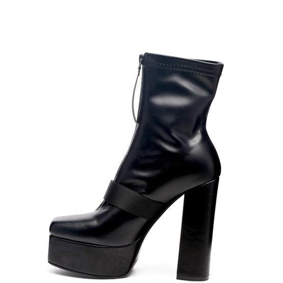 Women's Shoes - Boots Boomer Chunky High Block Heel Boots