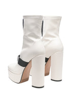 Boomer Chunky High Block Heel Boots