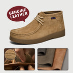 Men's loafers in brown, genuine leather, ideal for casual outings