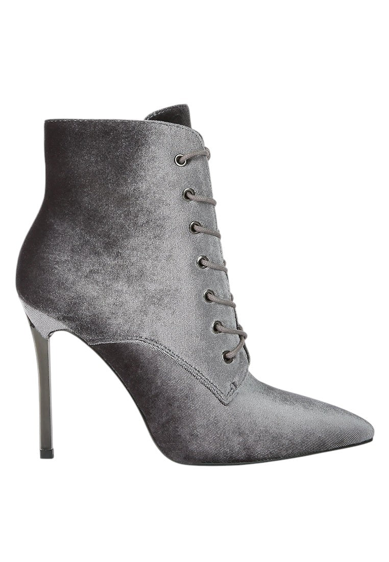 Bornsta Velvet High Heeled Velvet Boots